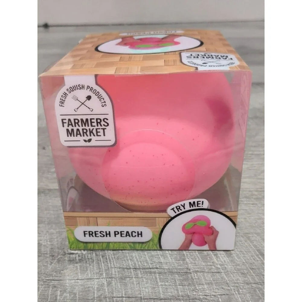 Sunny Days Squeezy Peach Jumbo Squishy Viral Sensory Fidget Stress Toy NEW